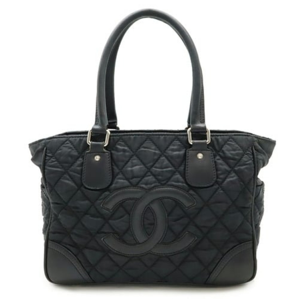 CHANEL Paris New York Line Matelasse Coco Mark Tote Bag Shoulder